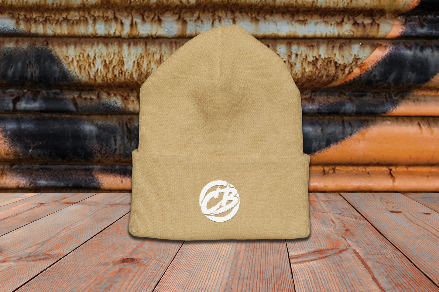 the classic Beanie - mit Stick (white)