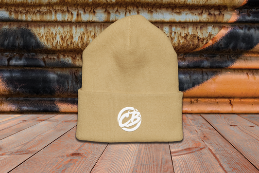 the classic Beanie - mit Stick (white)