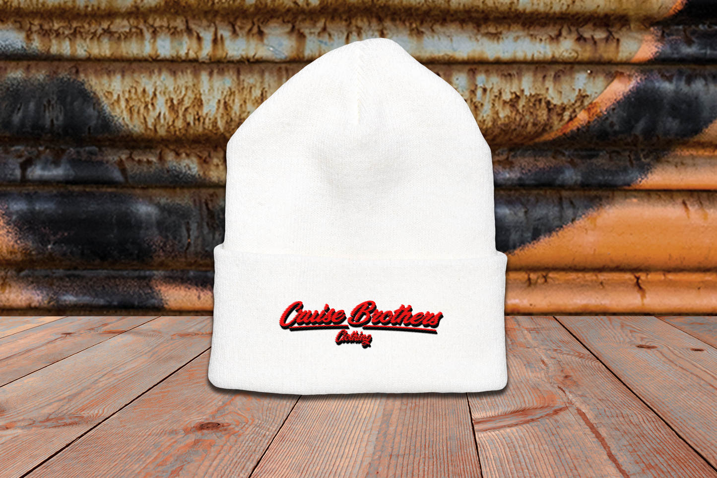 the classic Beanie - mit Stick (red)