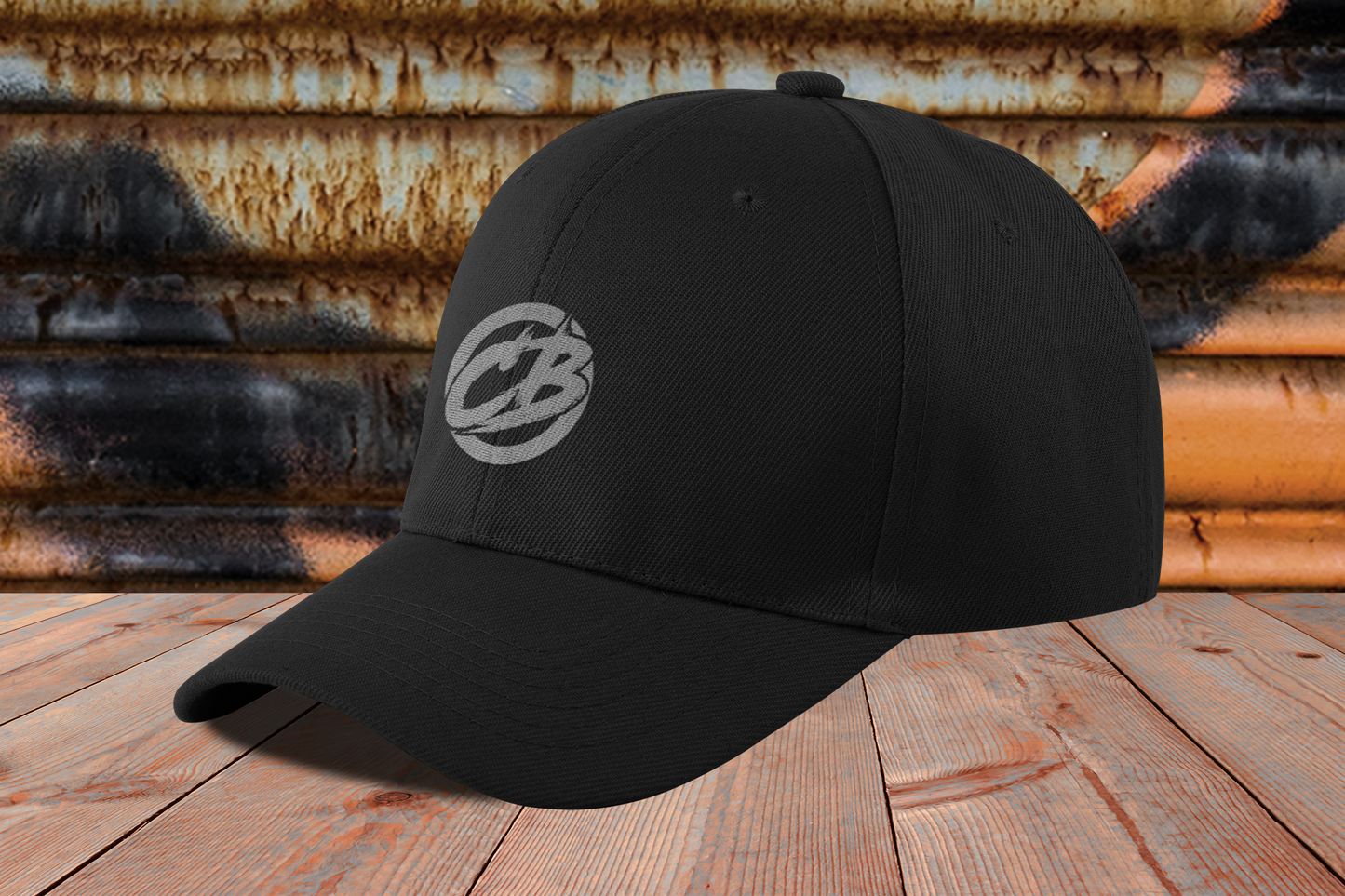 the classic Snapback - curved mit Stick (grey)