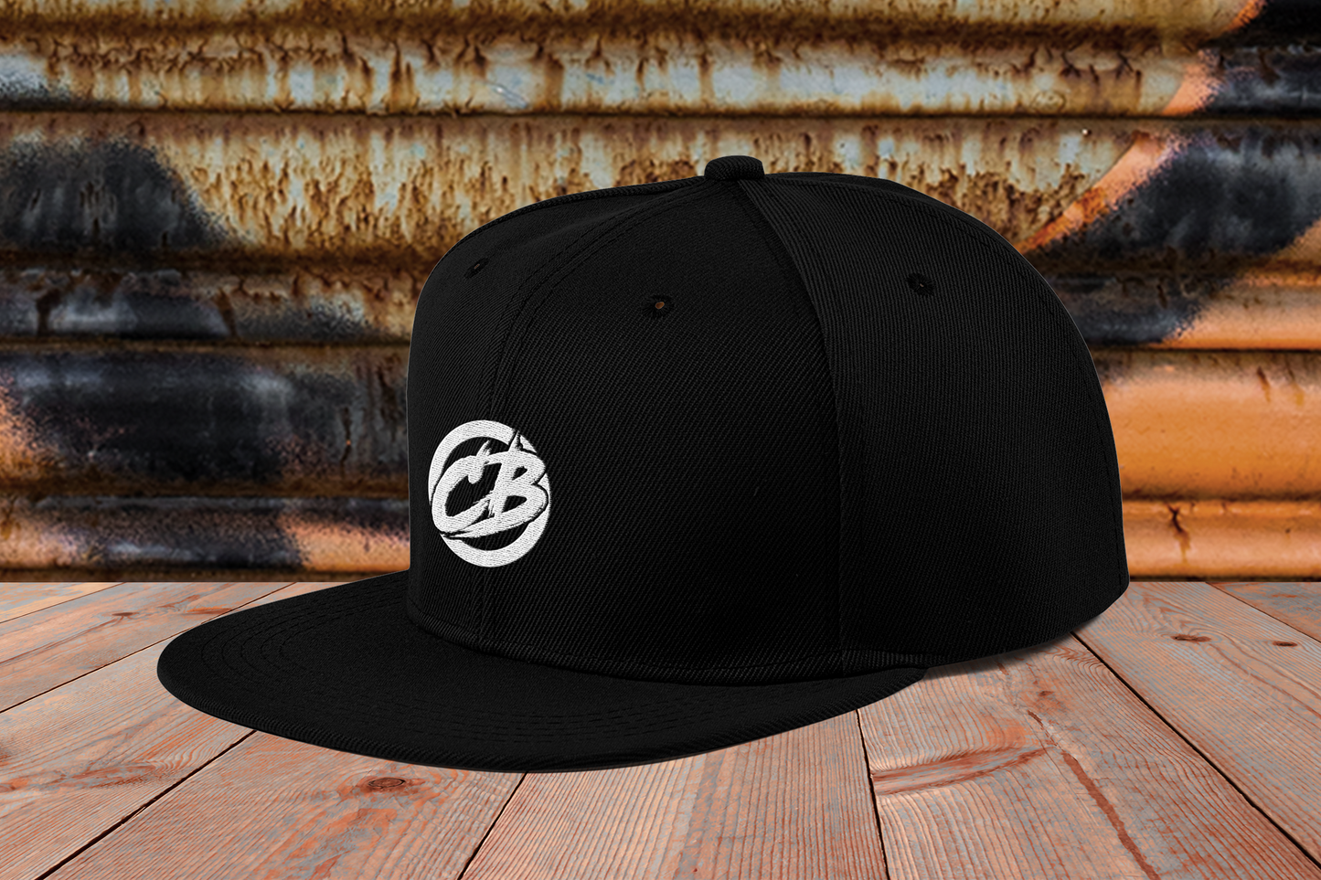 the classic Snapback - mit Stick (white)