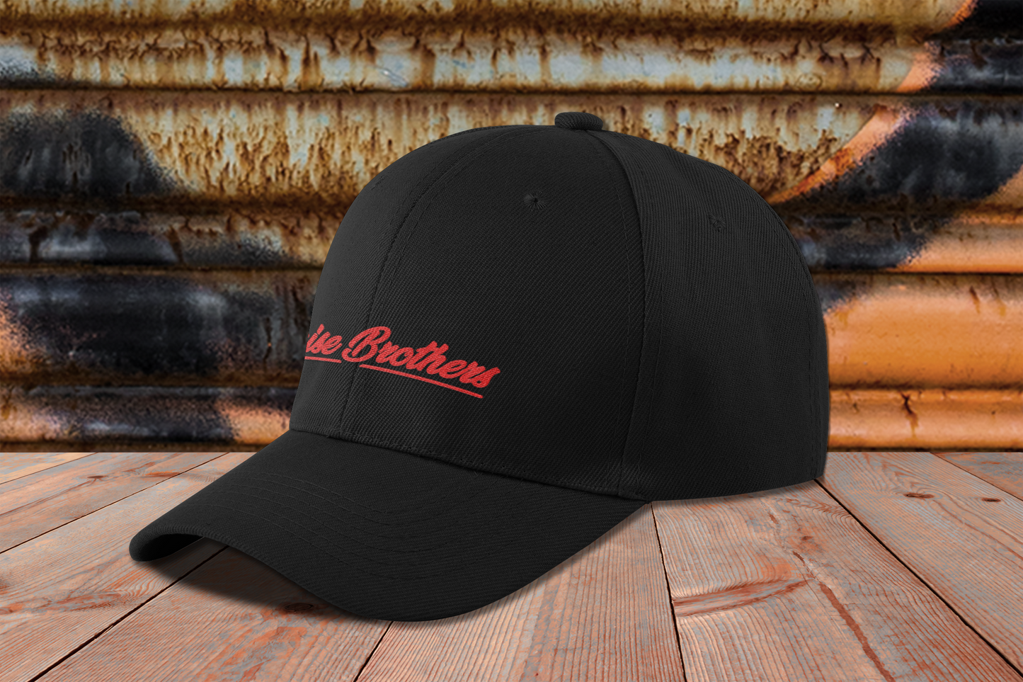 the classic Snapback - curved mit Stick (red)