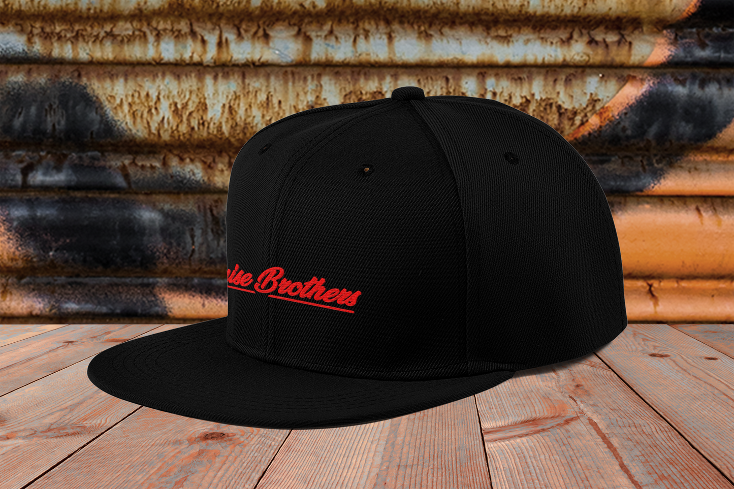 the classic Snapback - mit Stick (red)
