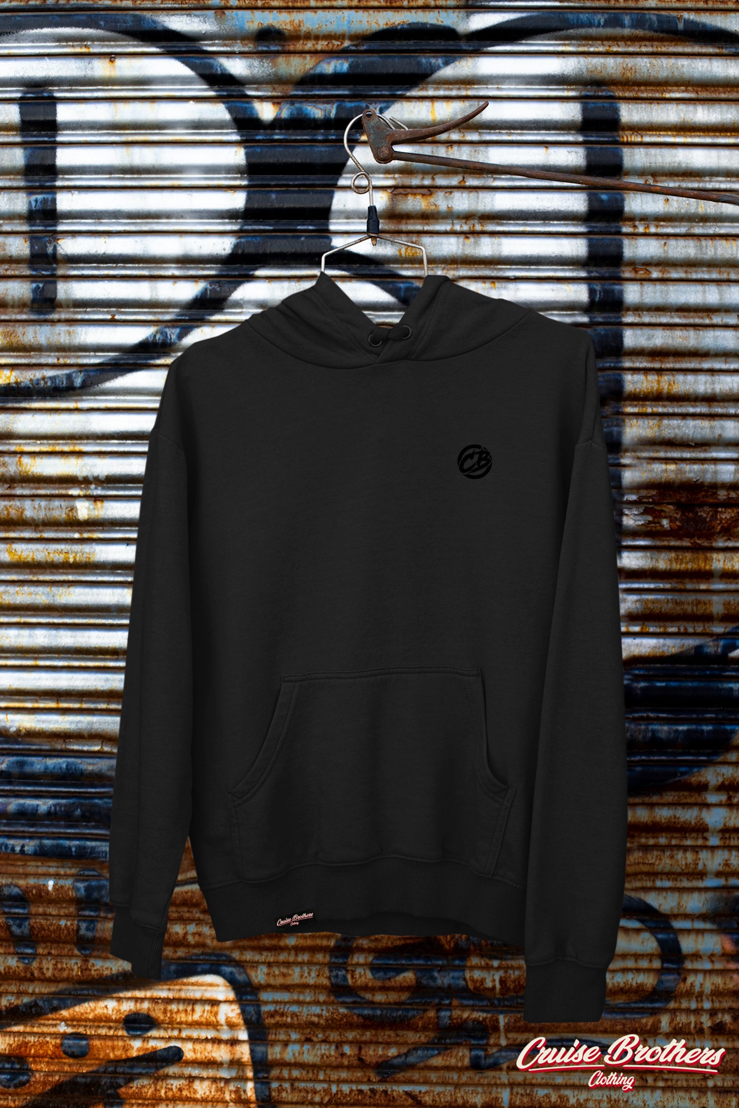 the classic hoodie - black on black