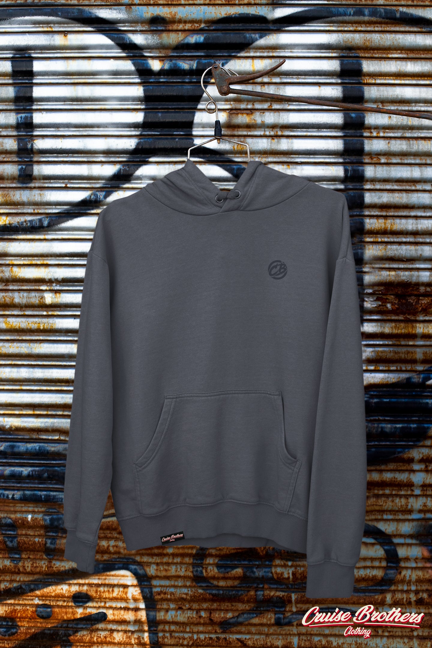 the classic hoodie - grey on grey