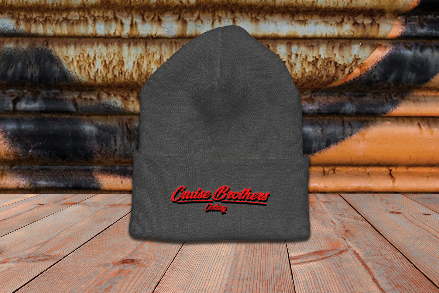 the classic Beanie - mit Stick (grey)