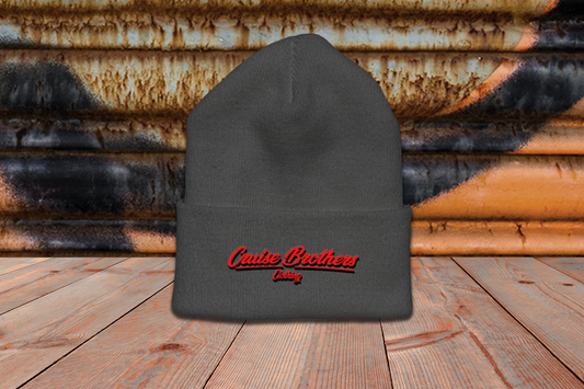 the classic Beanie - mit Stick (grey)