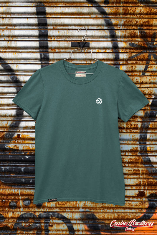 the classic Tshirt - Essential white on green