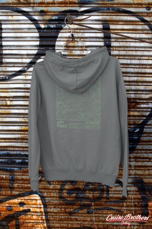 the topo hoodie grey / light green
