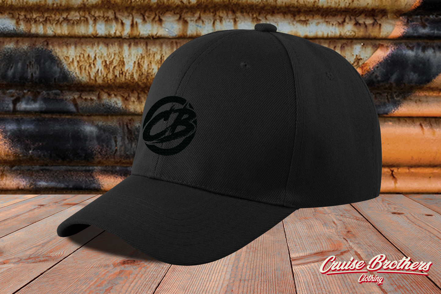 the classic Snapback - curved mit Stick (black)